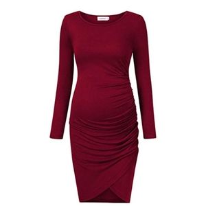Maroon Maternity Dress Large
